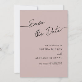 Save the Date Flachkarte für eine Boho Chic Hochze