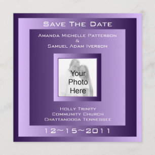 Save The Date Flair moderne / Royal Plum Elegance
