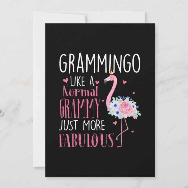 Save The Date Flamingo Grammingo Like A (Devant)