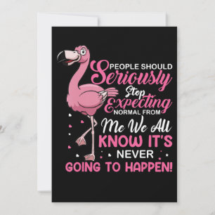 Save The Date Flamingos People Should Stop Expecting Normal