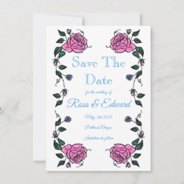 Save The Date Flat Announcement Card Ankündigung
