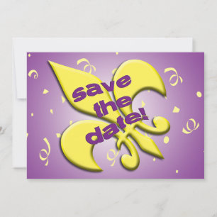 Save the Date Fleur de Lys Wedding Ankündigung