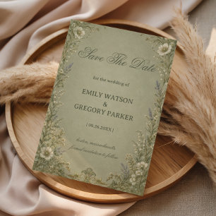Save The Date Fleur de Sauge Vintage