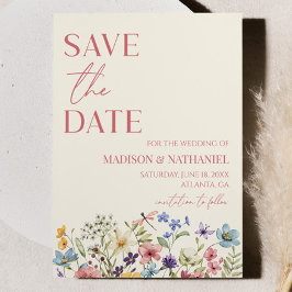 Save The Date Fleur sauvage Fleur Fleur Flore Jardin Mariage