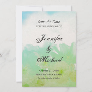 Save The Date Fleurs de mariage uniques et classiques pour sauve