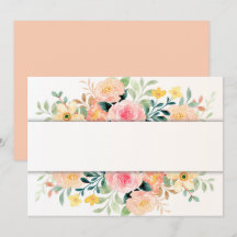 Fleurs de rose pêche vierge personnalisée