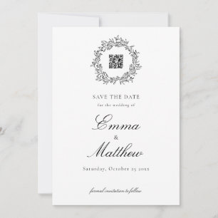 Save The Date Fleurs sauvages élégantes et raffinées de la prair