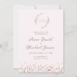 Save The Date Fleurs sauvages rustiques avec photo de fleurs boh