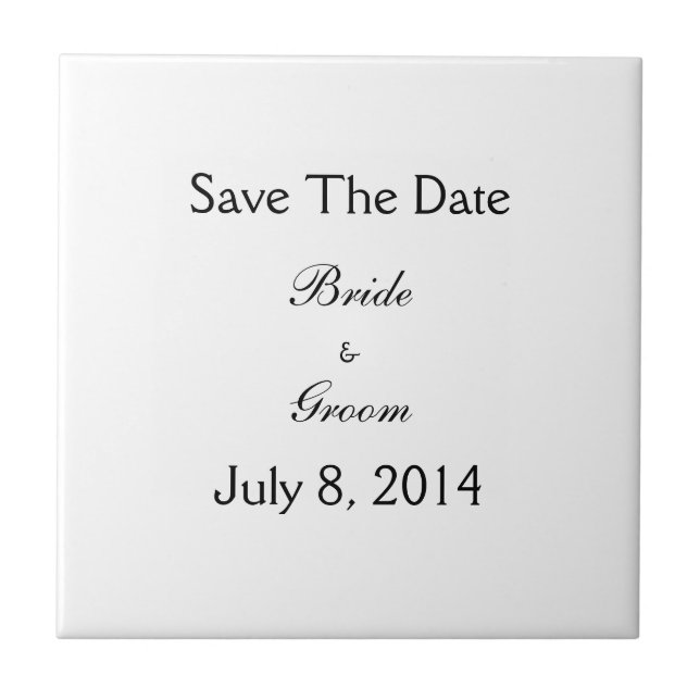 Save The Date Fliese (Vorderseite)