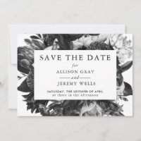 Floral Enregistrer la date