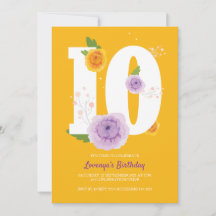 Floral Spring Garden 10e fête d'anniversaire