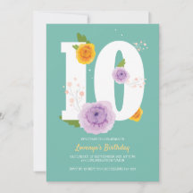 Floral Spring Garden 10e fête d'anniversaire