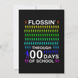 Save The Date Flossin Through 100 Days Of School 100Th Day Floss