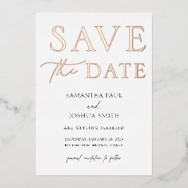 Save the Date Foil Einladung