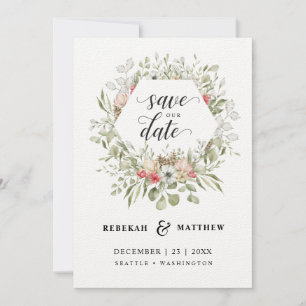 Save The Date Foliage Mariage de Noël   Photo Enregistrer La Dat