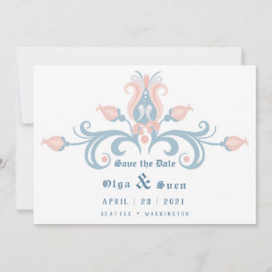 Save The Date Folk scandinave