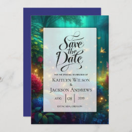 Save The Date Forêt enchantée de bijoux radiants Mariage