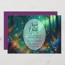 Save The Date Forêt enchantée de bijoux radiants Mariage
