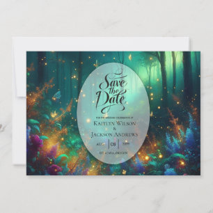 Save The Date Forêt enchantée de bijoux radiants Mariage