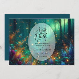 Save The Date Forêt enchantée de bijoux radiants Mariage