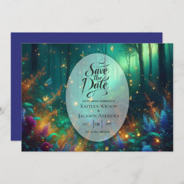 Save The Date Forêt enchantée de bijoux radiants Mariage