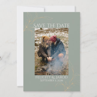 Save The Date Forêt romantique Sauvez la date