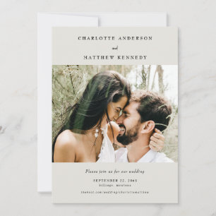 Save The Date Forever Faithful Cream Photo Enregistrer la date