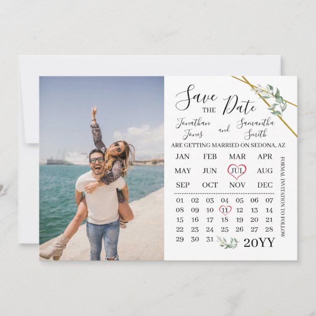 Save the Date Foto Einladung (Vorderseite)