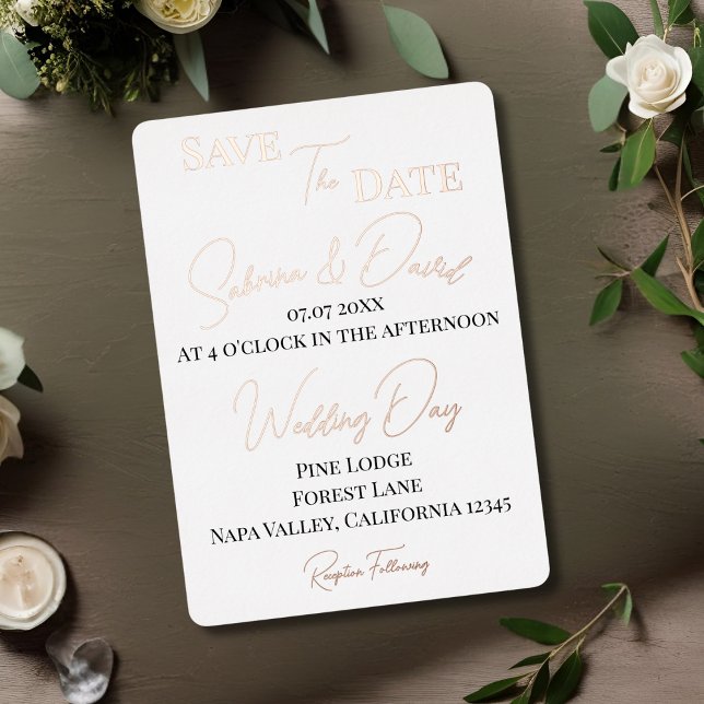 Save the Date Foto Folieneinladung (Von Creator hochgeladen)