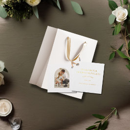 Save the Date Foto Geschenkanhänger