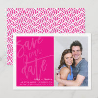 SAVE THE DATE Foto handgeschriebenes Skript heiß r