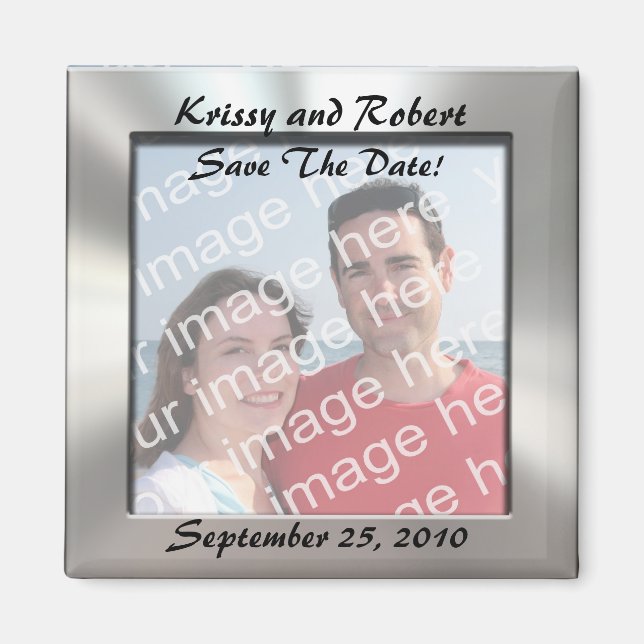 Save the Date Foto Magnet (Vorne)