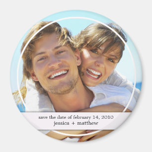 Save the Date Foto Magnet