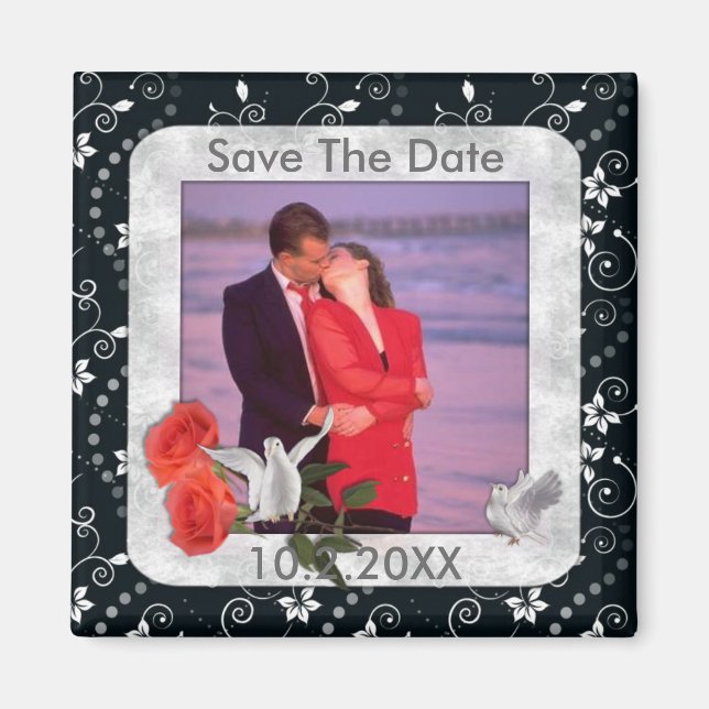 Save the Date Foto Magnet (Vorne)