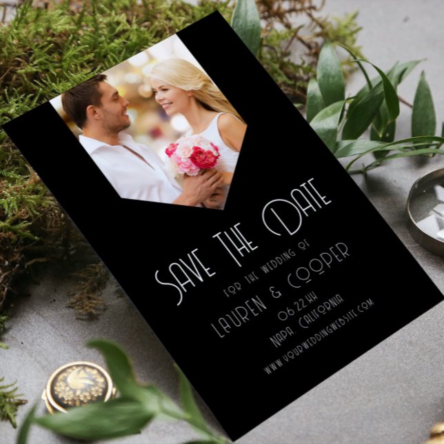 Save the Date Foto Stilvoll Moderne Einfache Hochz (Von Creator hochgeladen)