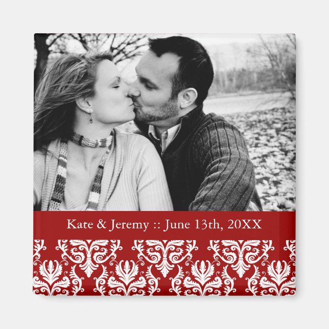 Save the Date Foto Wedding Magnet (Vorne)
