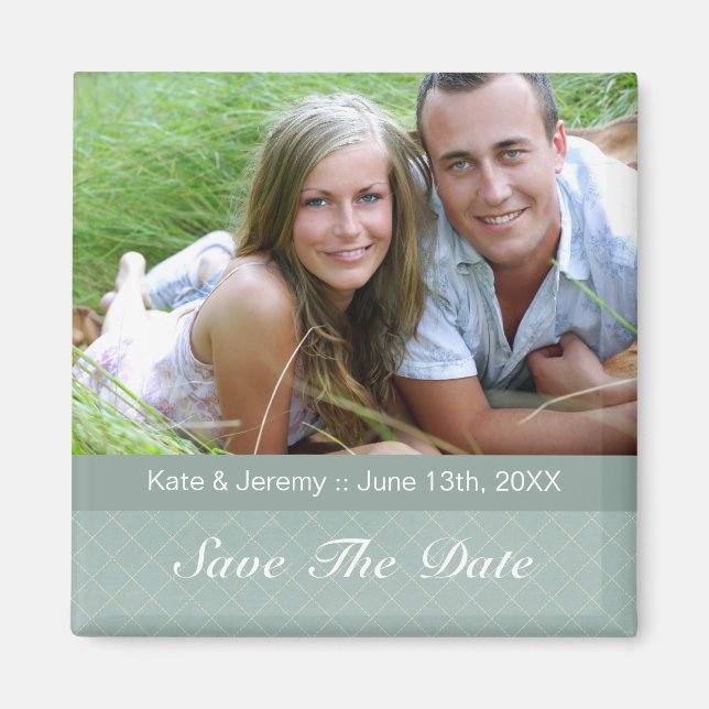 Save the Date Foto Wedding Magnet (Vorne)