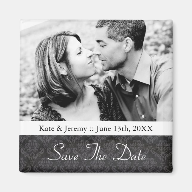 Save the Date Foto Wedding Magnet (Vorne)