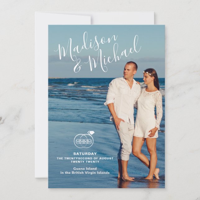 Save the Date Fotokarten (Vorderseite)