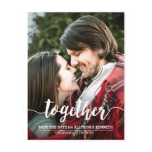 Save the Date Fotovorlage und Typografie