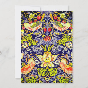 Save The Date Fraise Thief Oiseaux William Morris