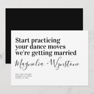 Save The Date Funny Mariage de typographie moderne