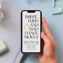 Funny Unique mariage numérique Enregistrer la date