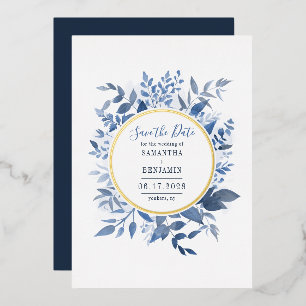 Save the Date für Aquarellbilder Folieneinladung