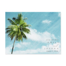 Save the Date für einfache Hochzeiten am Strand