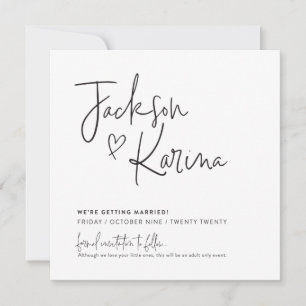 SAVE THE DATE für Jackson & Karina Einladung