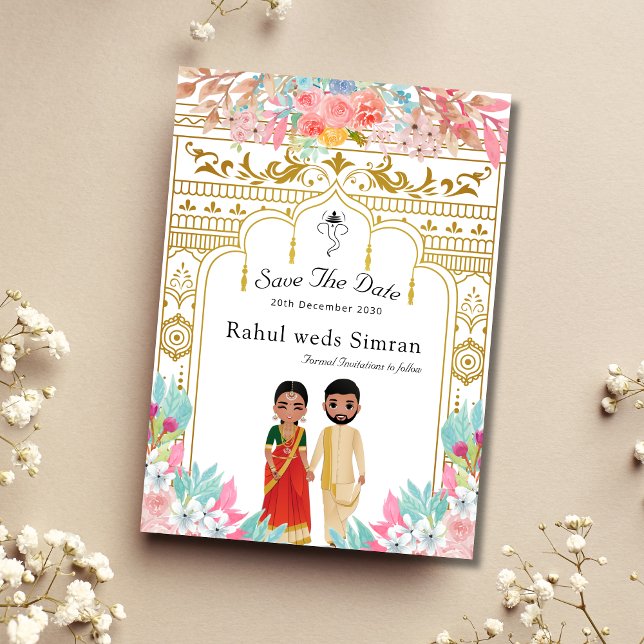 Save the Date für Südindien Einladung (Von Creator hochgeladen)