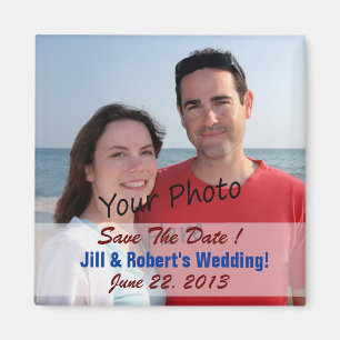 Save the Date! Für Wedding oder? Foto-Magneten Magnet