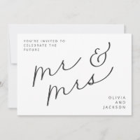 Future Mr & Mrs Script Photo B/N Enregistrer la Da