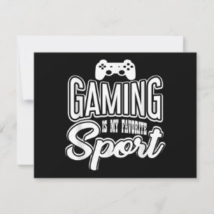 Save The Date Gamer - Jouer Est Mon Sport Préféré